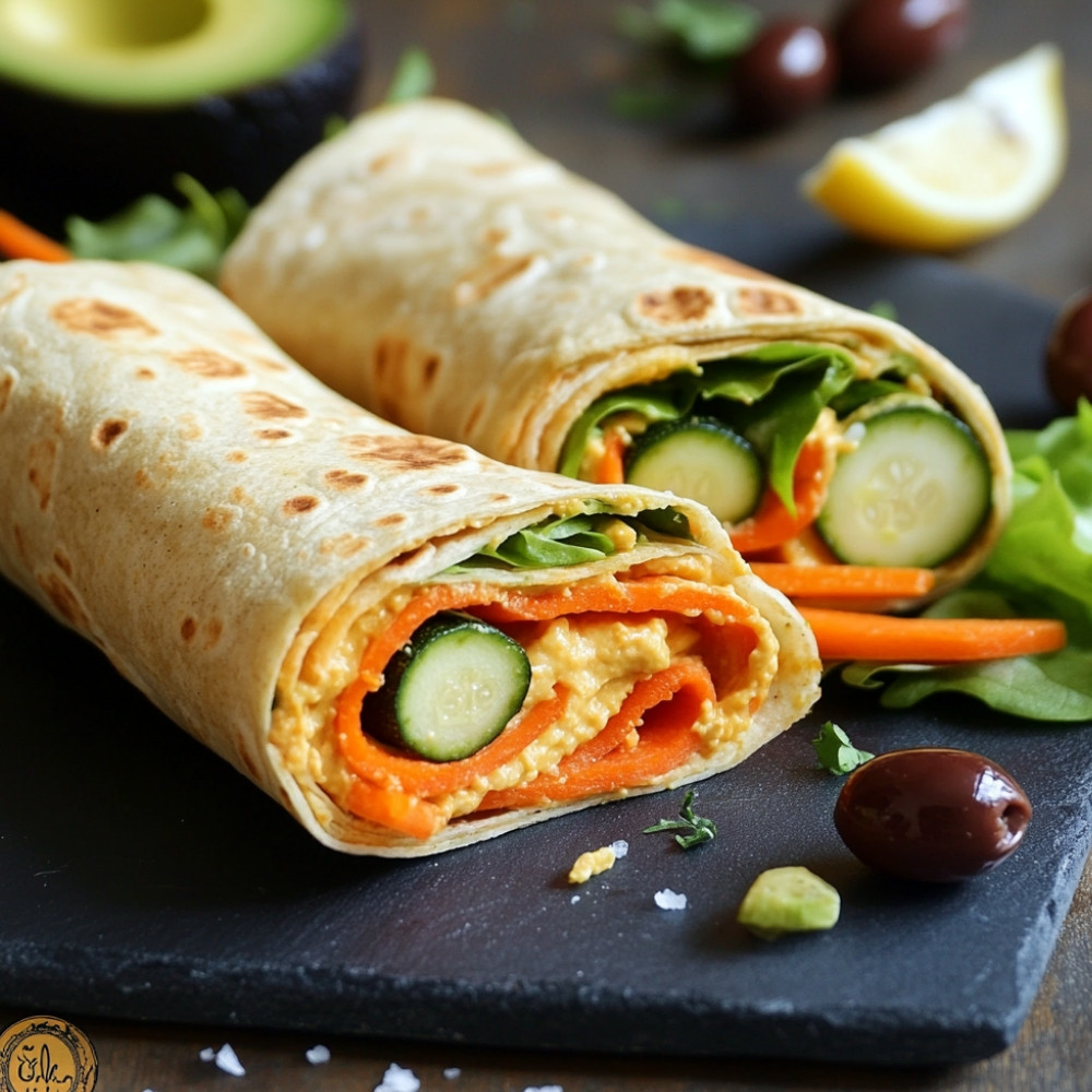 Wraps végétariens tricolores
