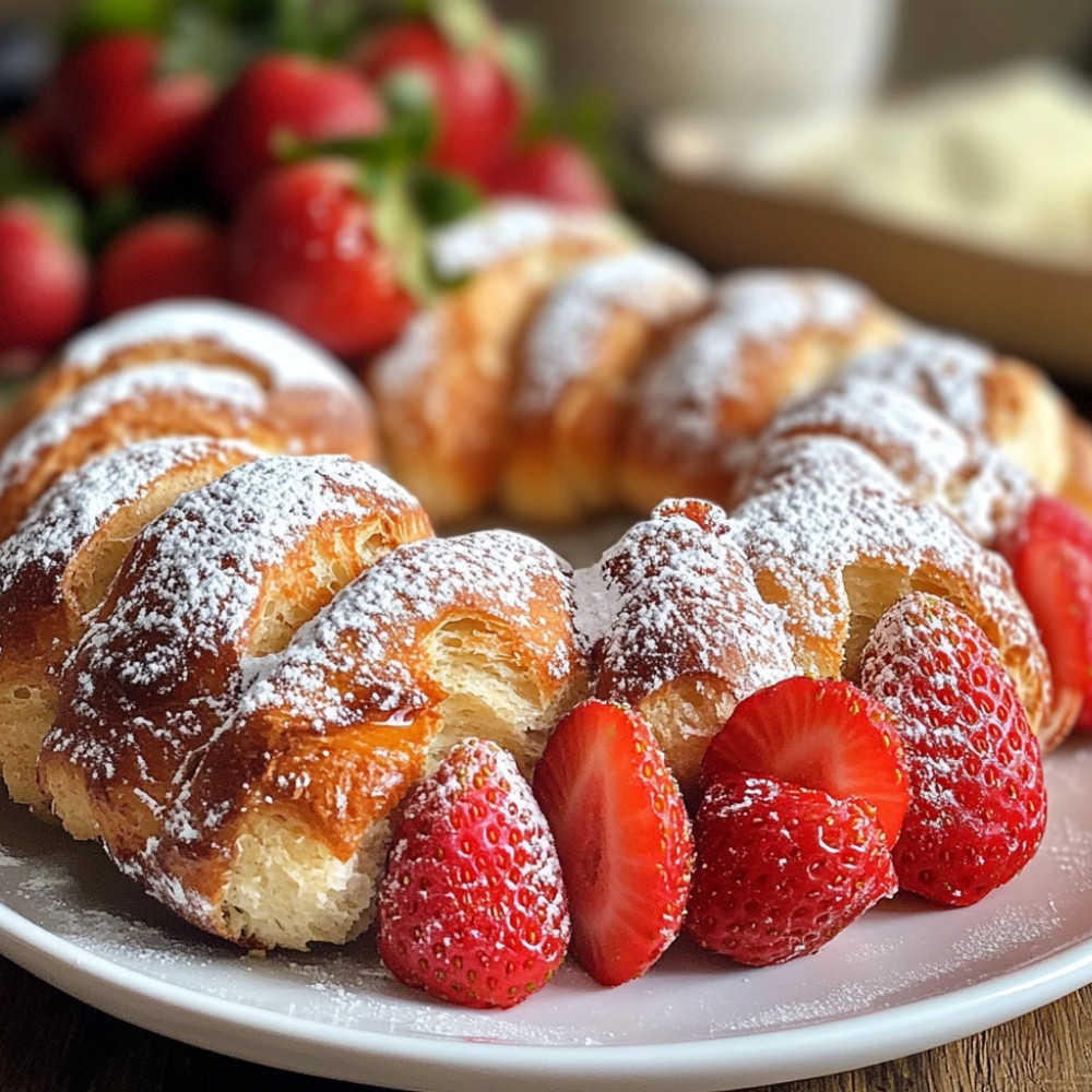Brioches beignes à la fraise