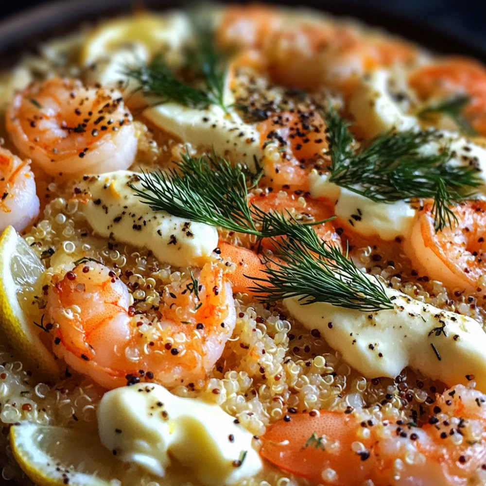 Cake au saumon, crevettes et quinoa