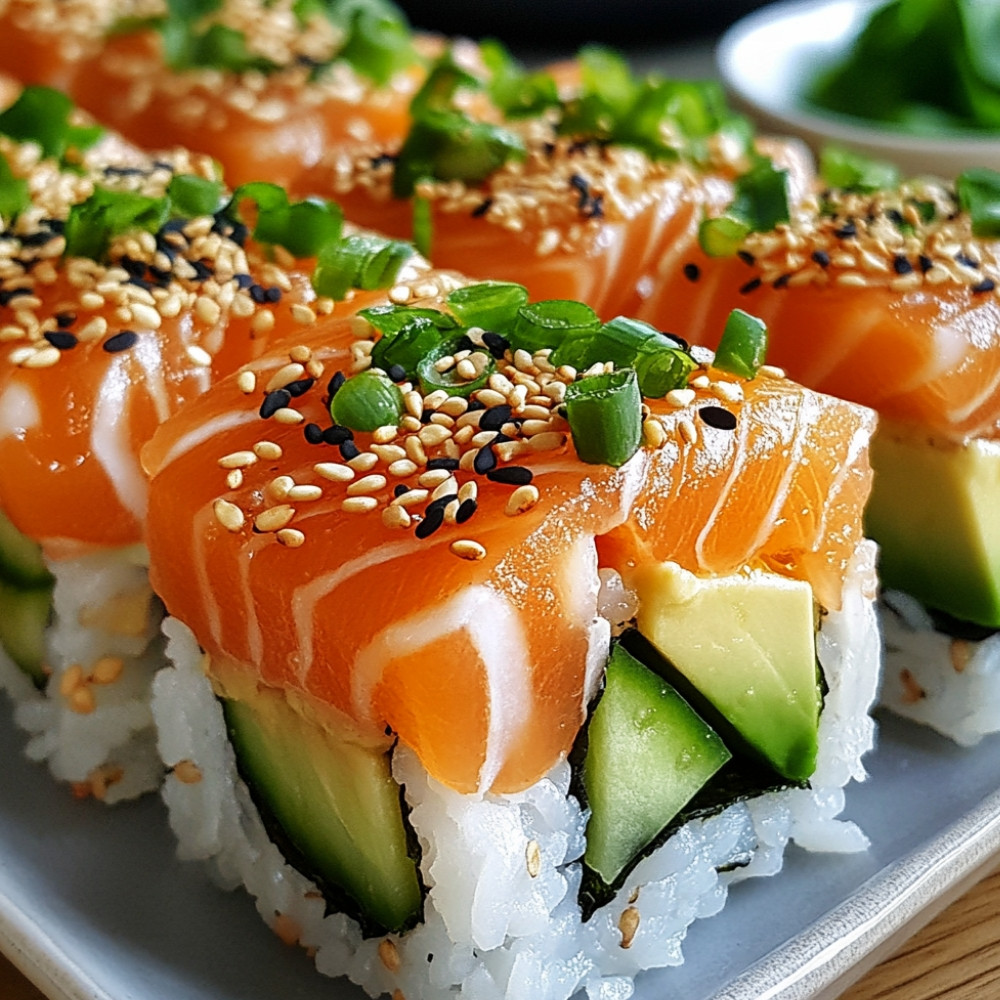 Coupelles style sushi bake au saumon
