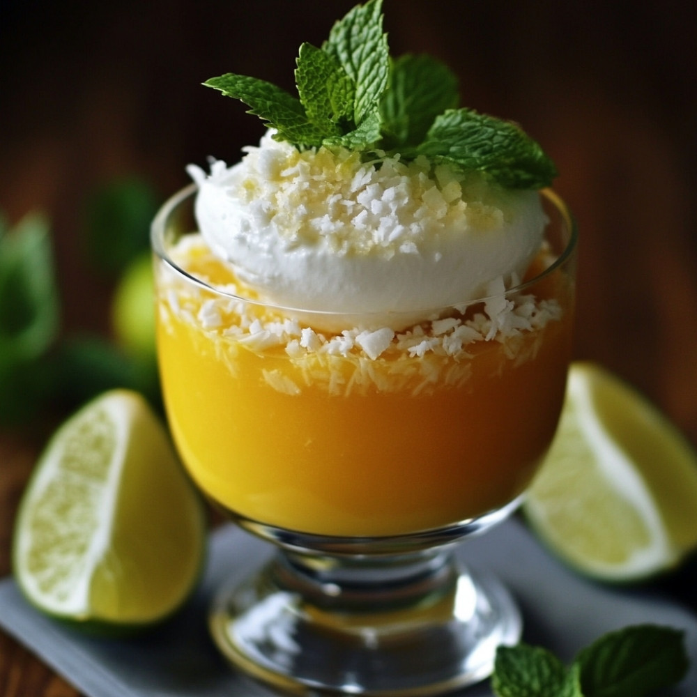 Crème mangue et coco