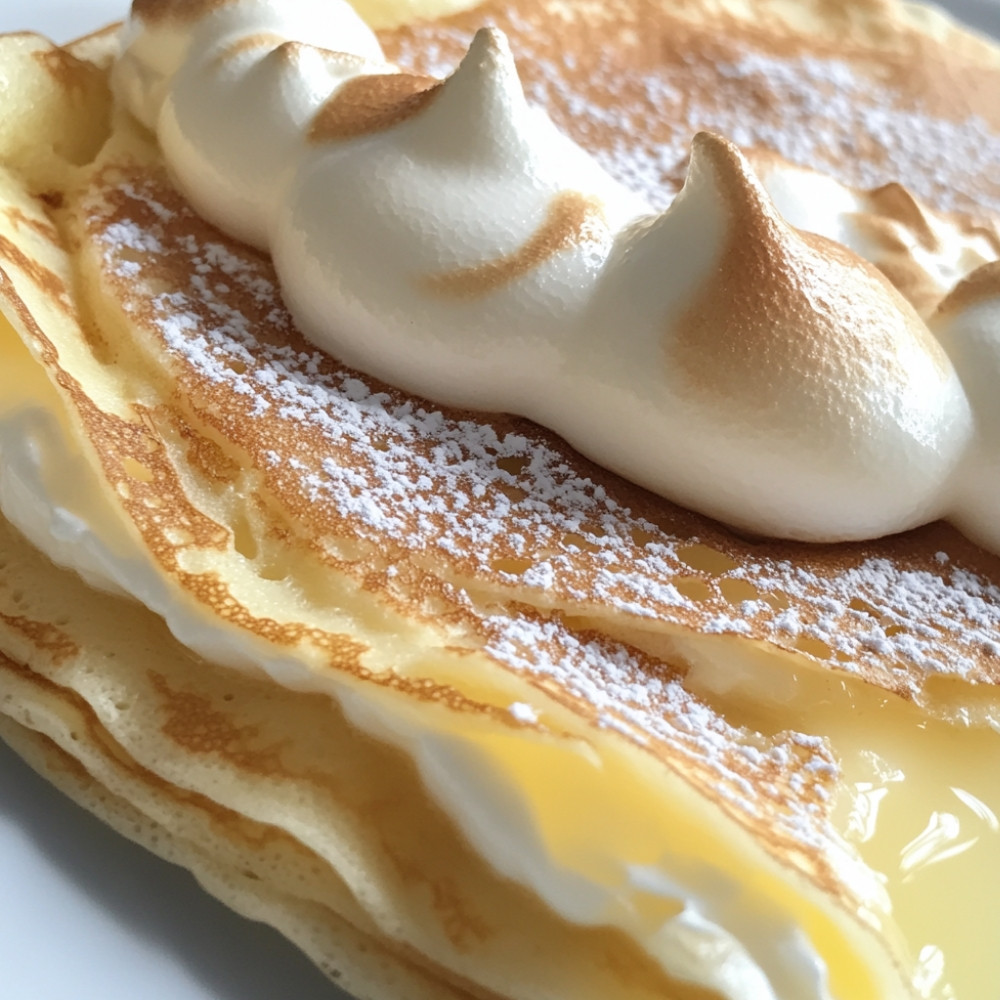 Crêpe façon tarte au citron meringuée