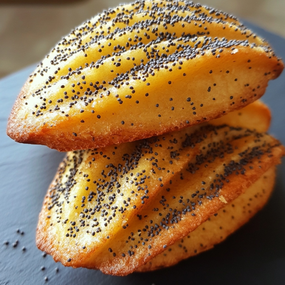 Madeleines citron et pavot