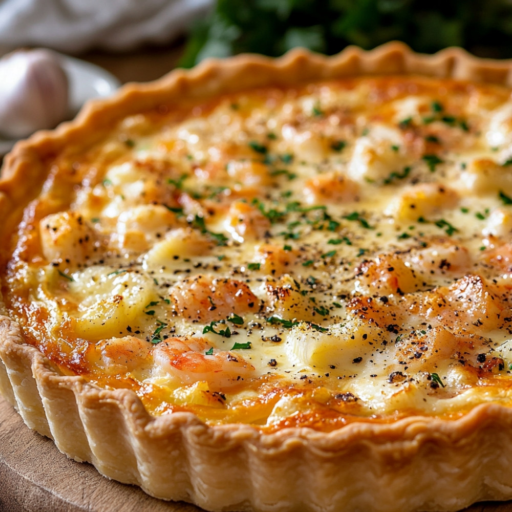 Quiche aux scampis