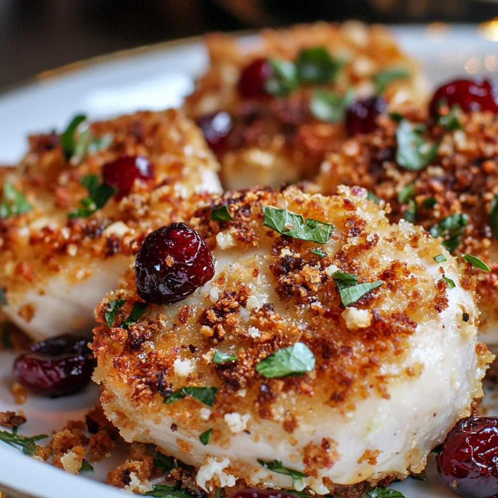 Rosettes de dinde aux canneberges