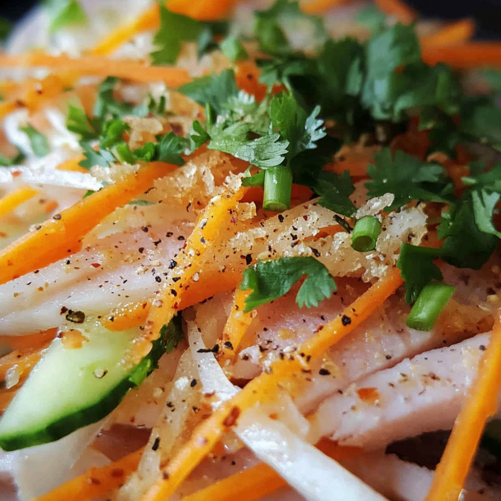 Sandwich vietnamien aux lamelles de porc