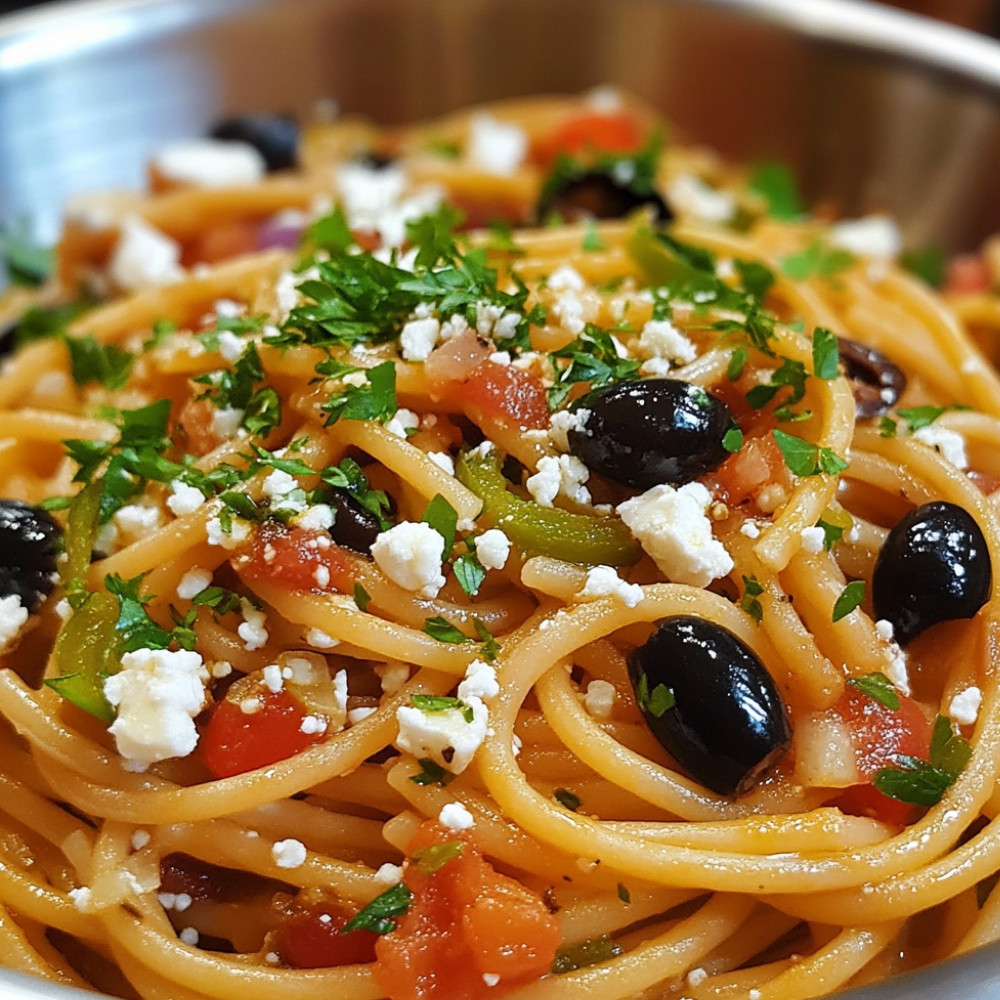 Spaghetti à la grecque