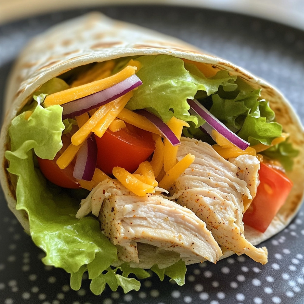 Wrap au poulet à la sauce ranch