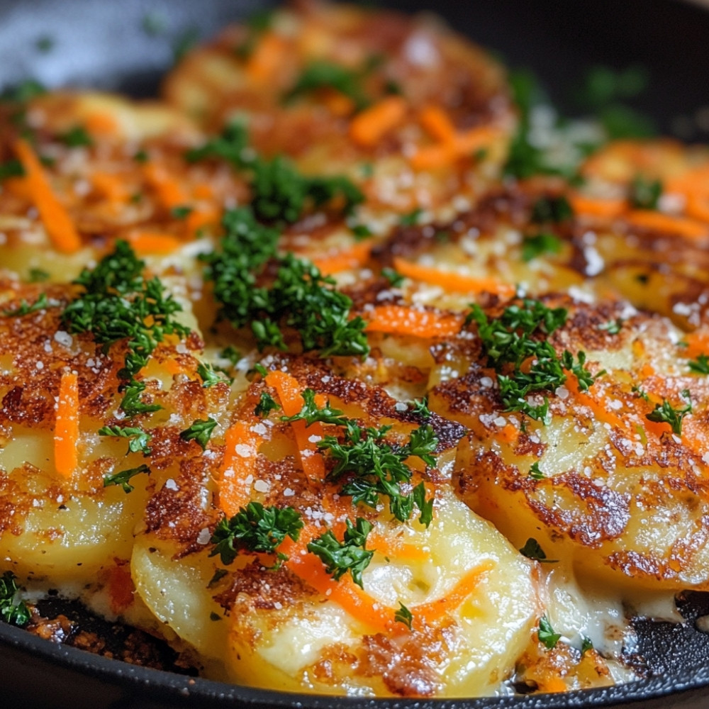Boulettes de fromage et stoemp aux carottes