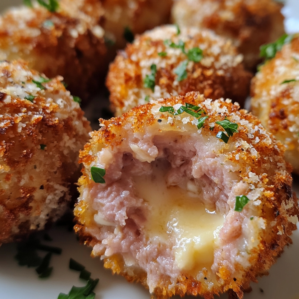 Boulettes de veau farcies au fromage