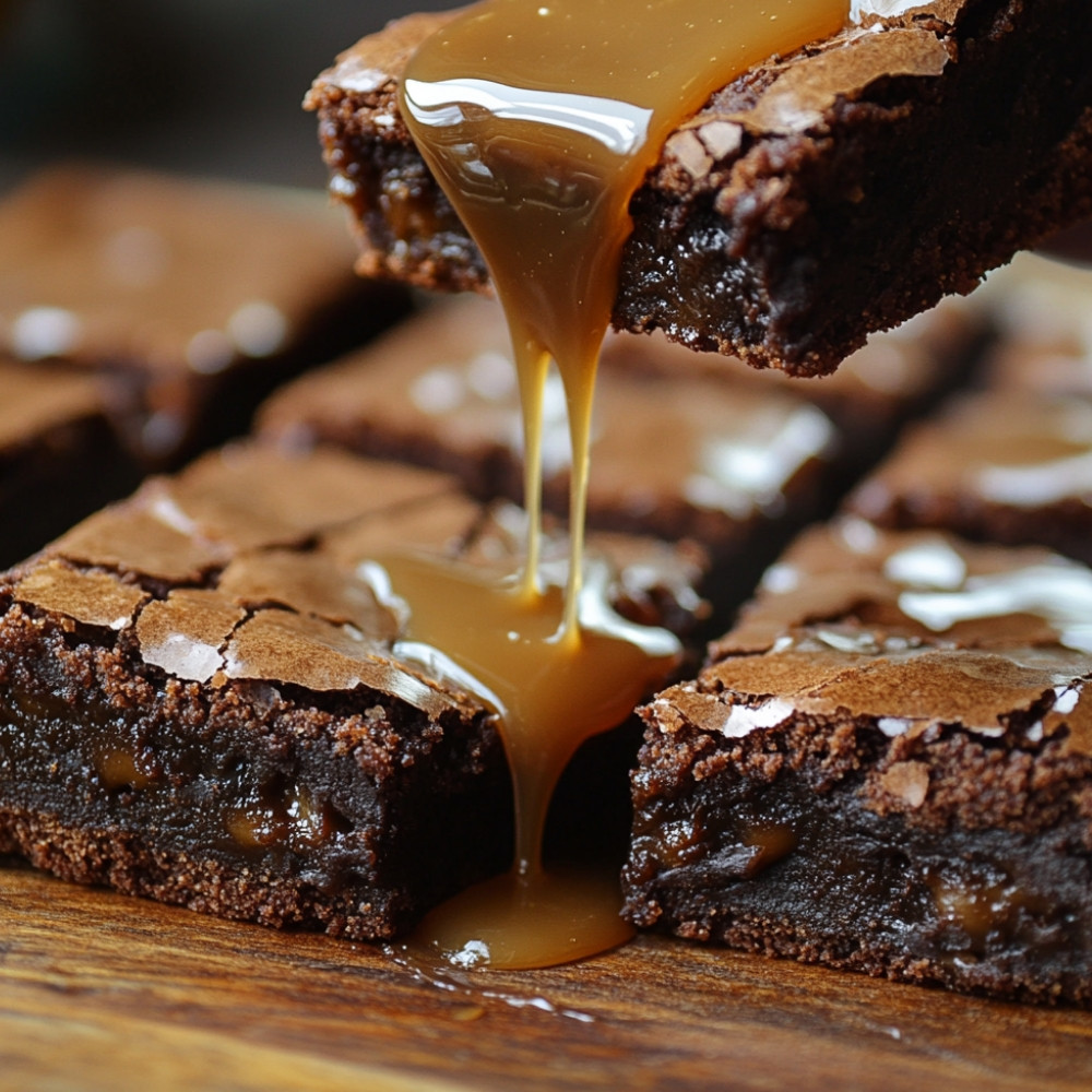 Brownies au caramel