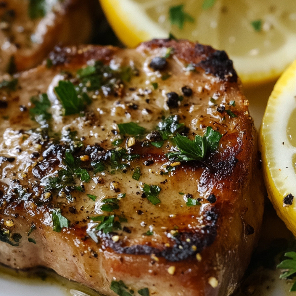 Côtelettes de porc à la grecque