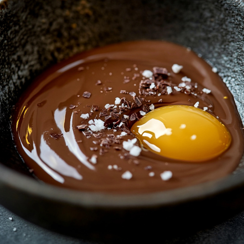 Coulant chocolat-caramel