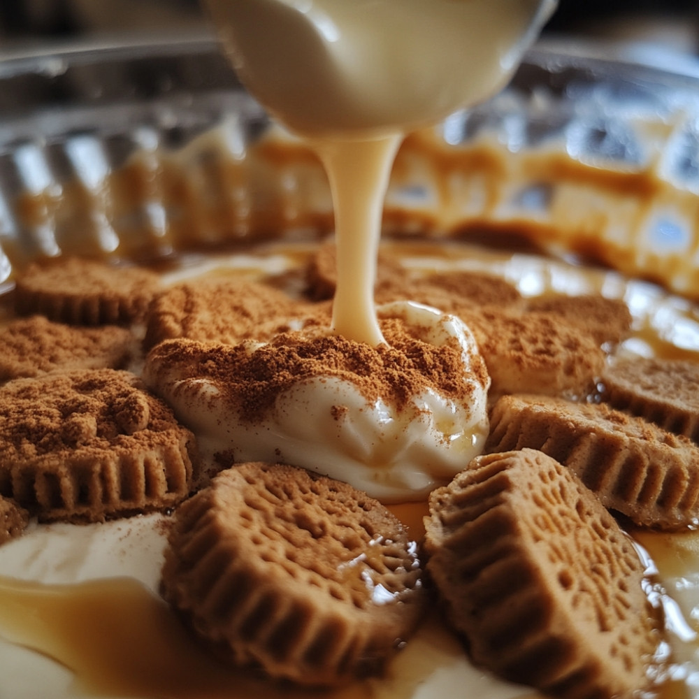 Crème à la confiture de lait et aux spéculoos