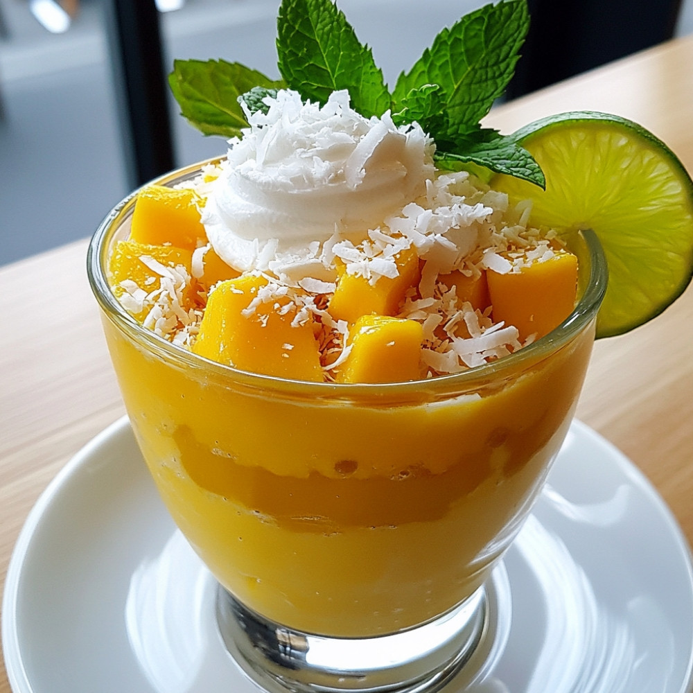 Crème mangue et coco