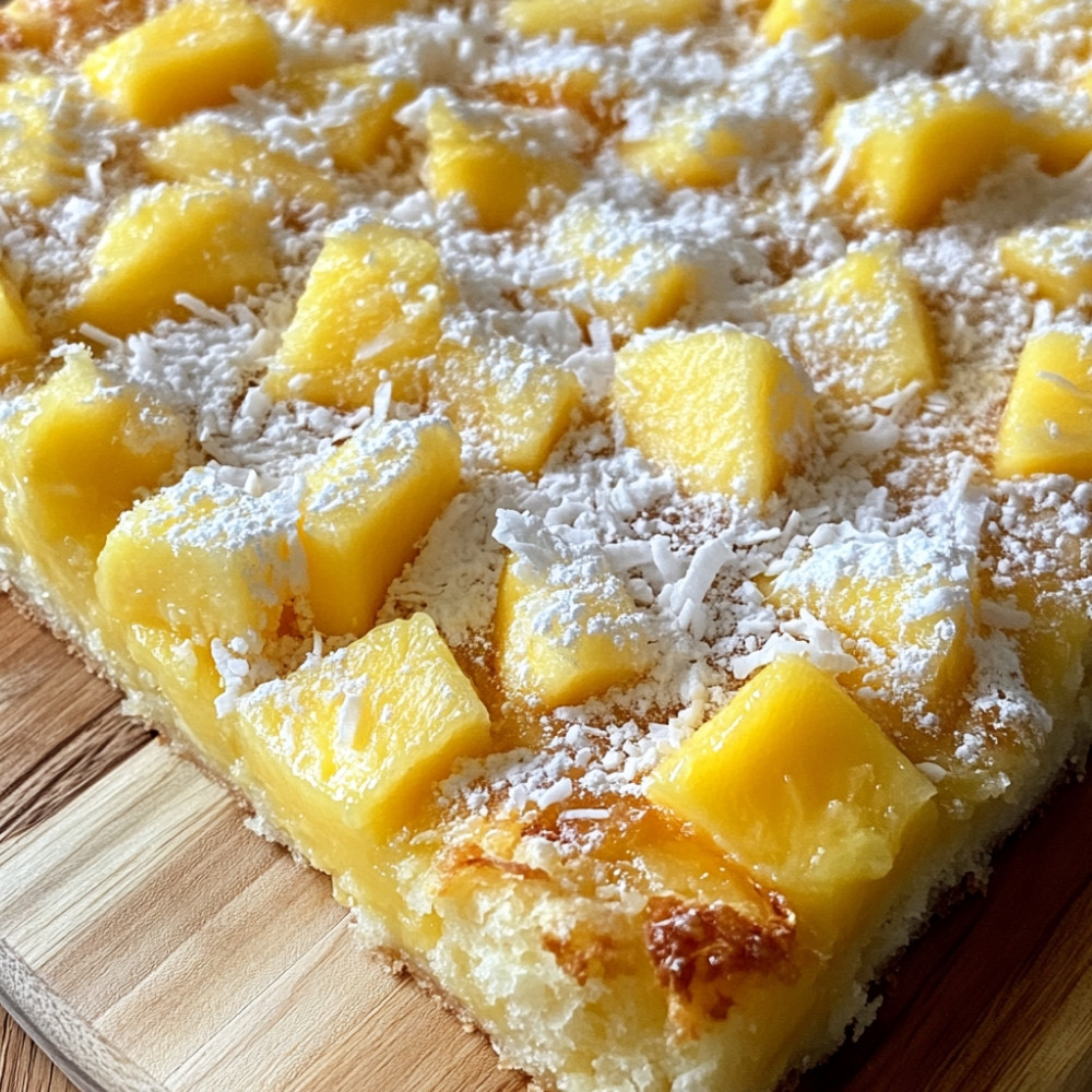 Crêpes ananas, mangues et noix de coco