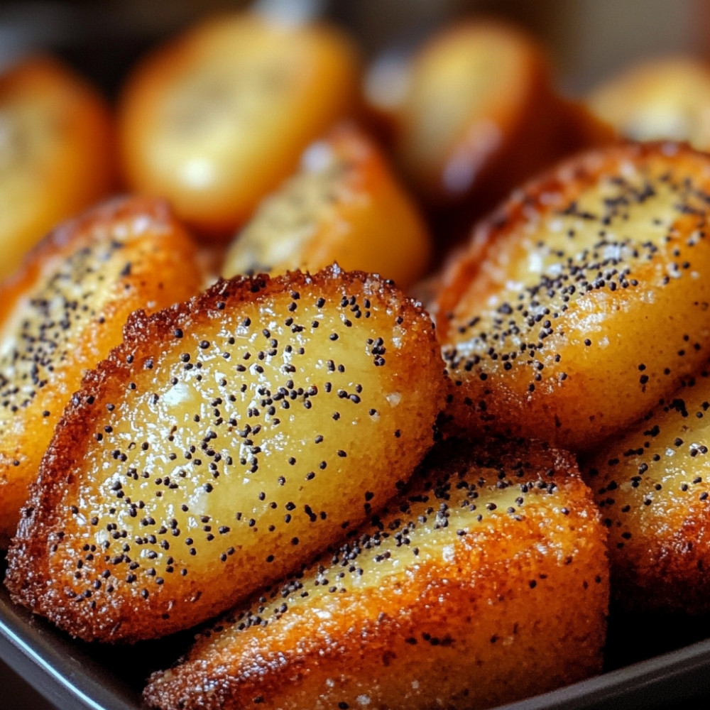 Madeleines citron et pavot