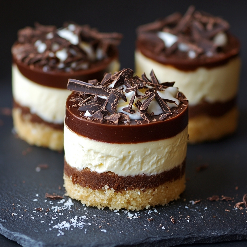 Mini gâteau au fromage étagé sans cuisson