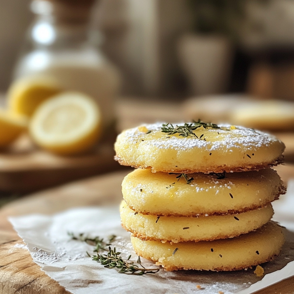 Sablés thym citron
