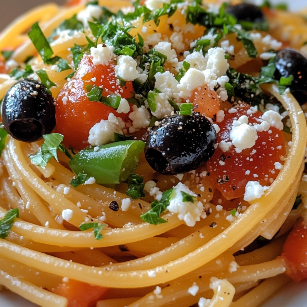 Spaghetti à la grecque