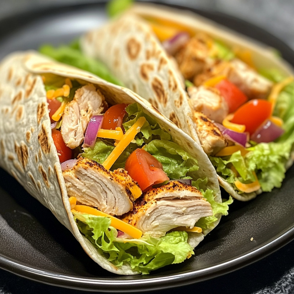 Wrap au poulet à la sauce ranch