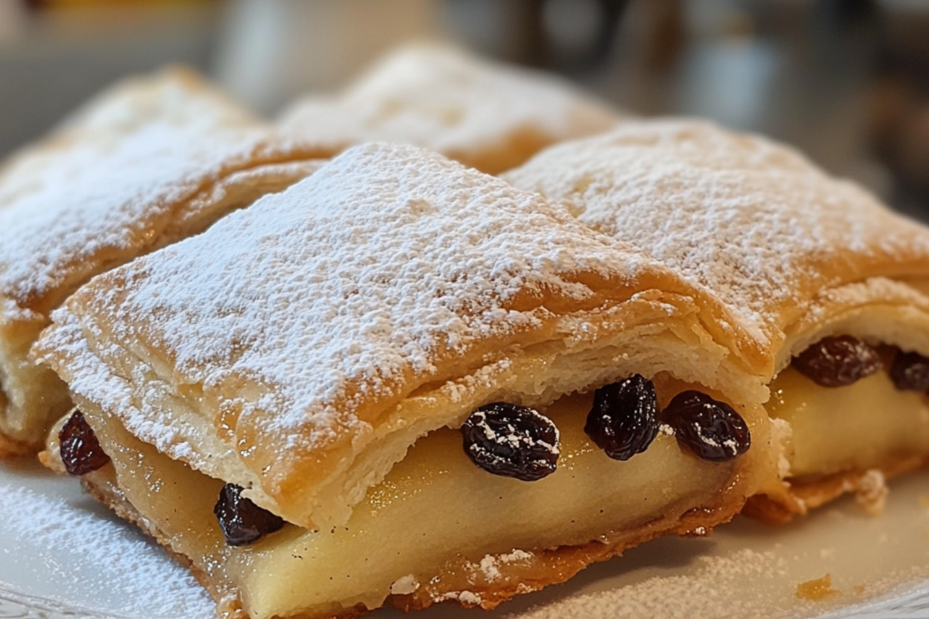 Beignets escargots aux pommes et raisins au rhum
