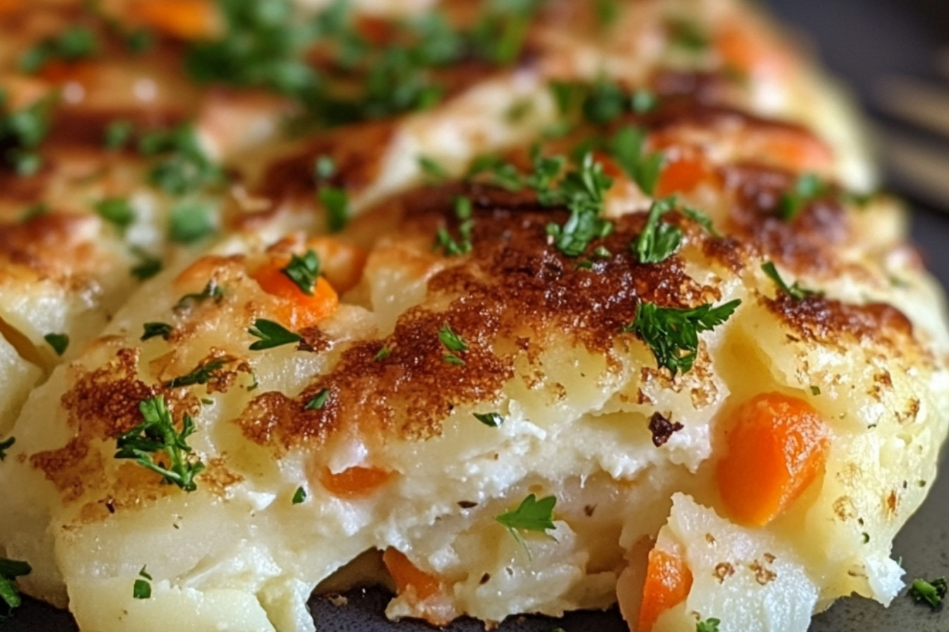 Boulettes de fromage et stoemp aux carottes