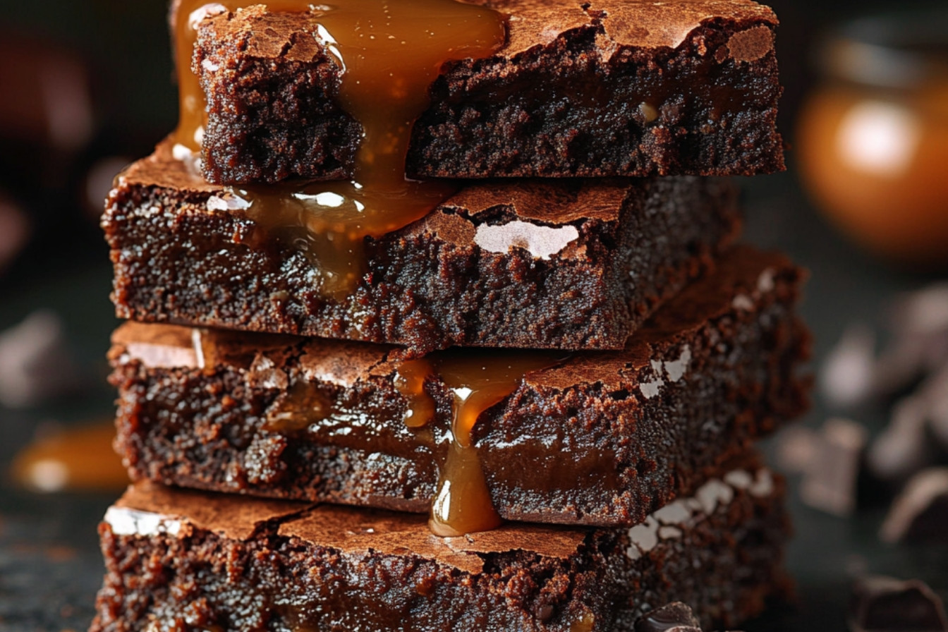 Brownies au caramel