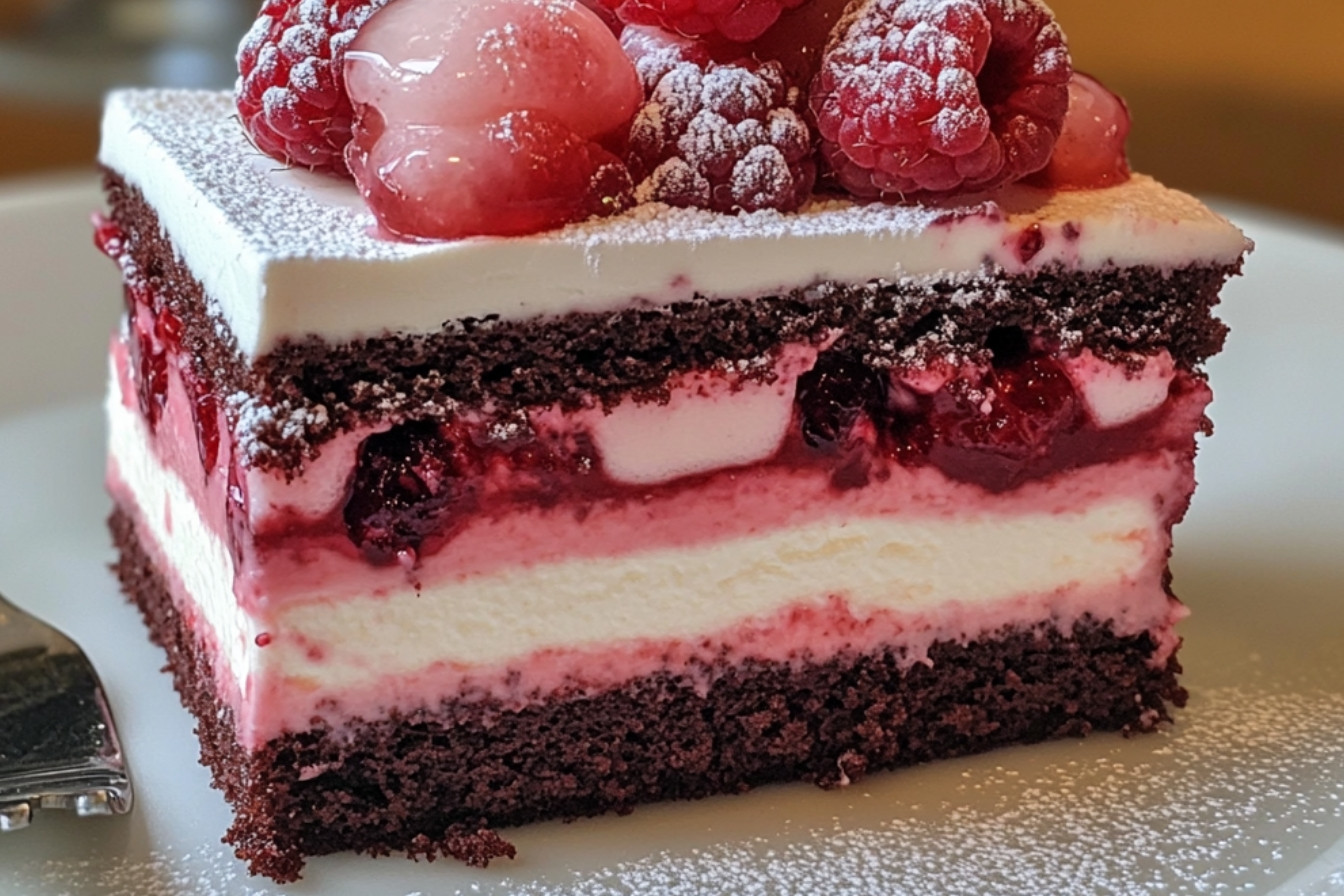 Bûche framboisier