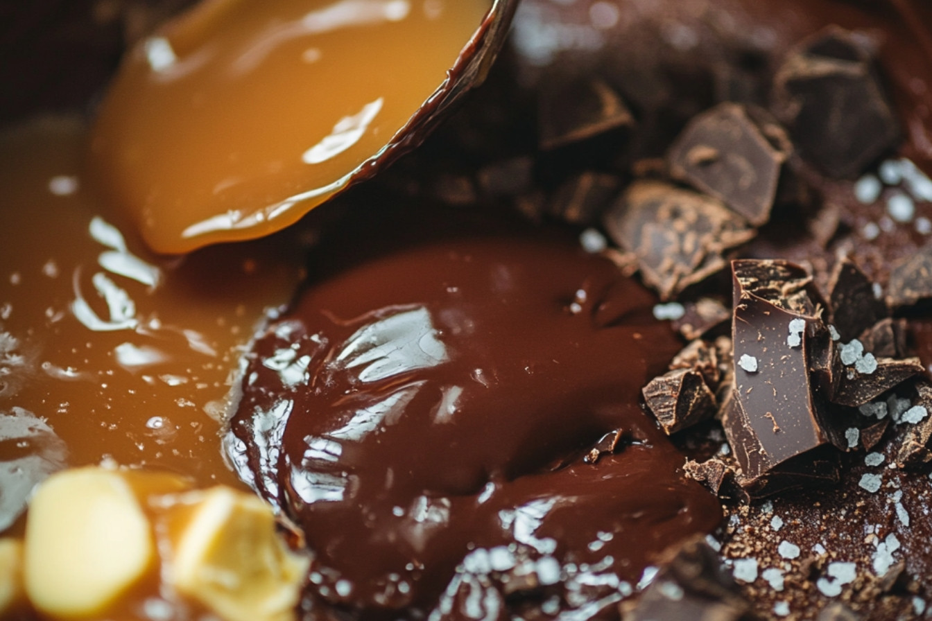 Coulant chocolat-caramel