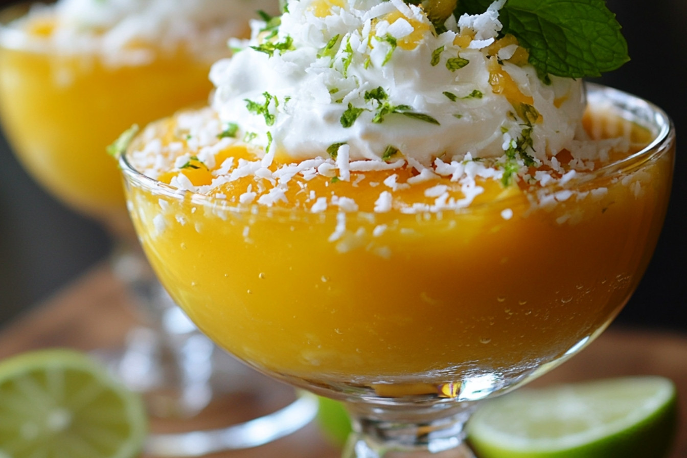 Crème mangue et coco