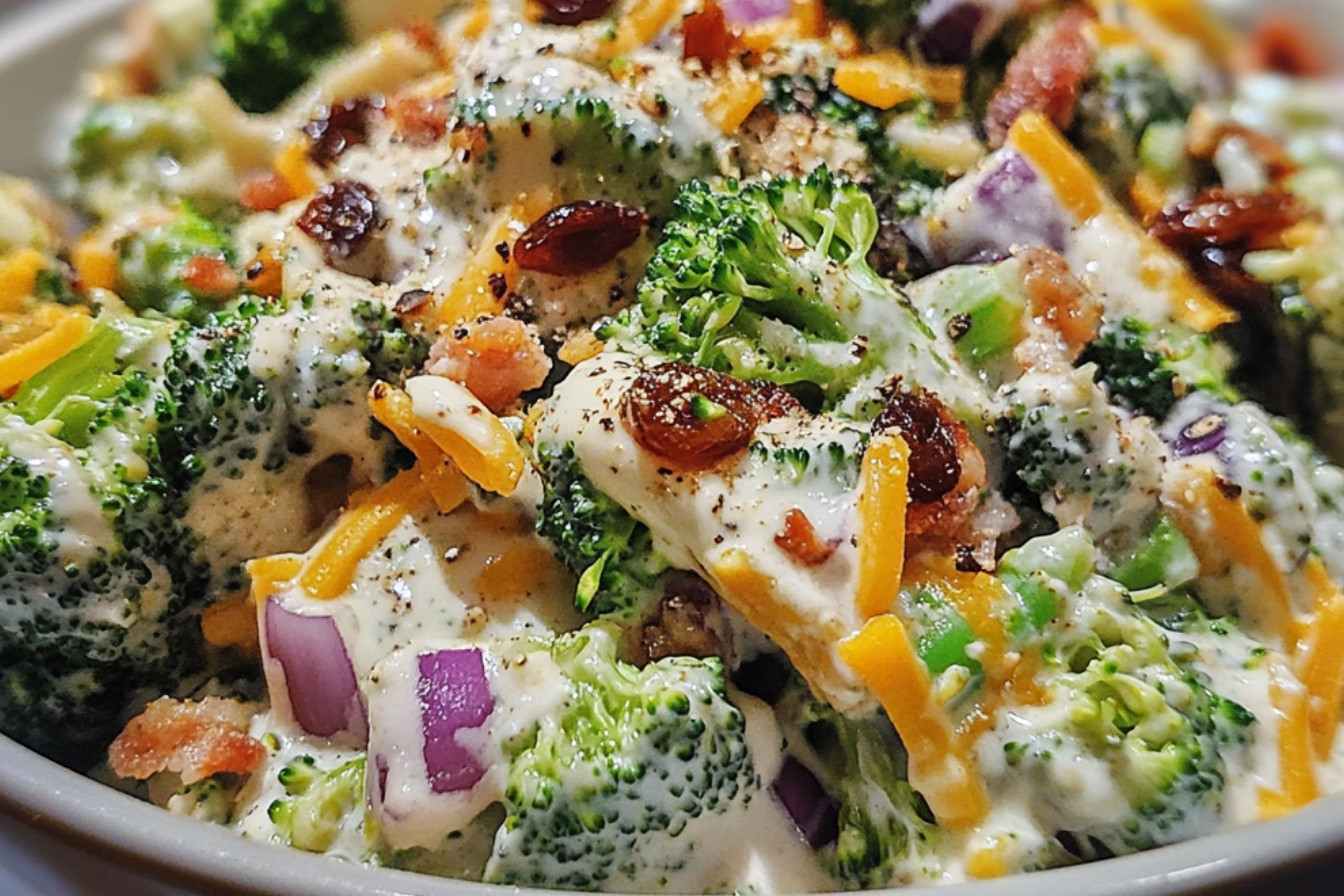 Salade de brocoli crémeuse