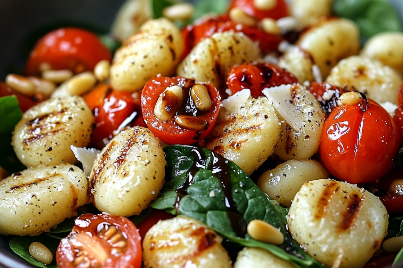 Salade de gnocchis croustillants