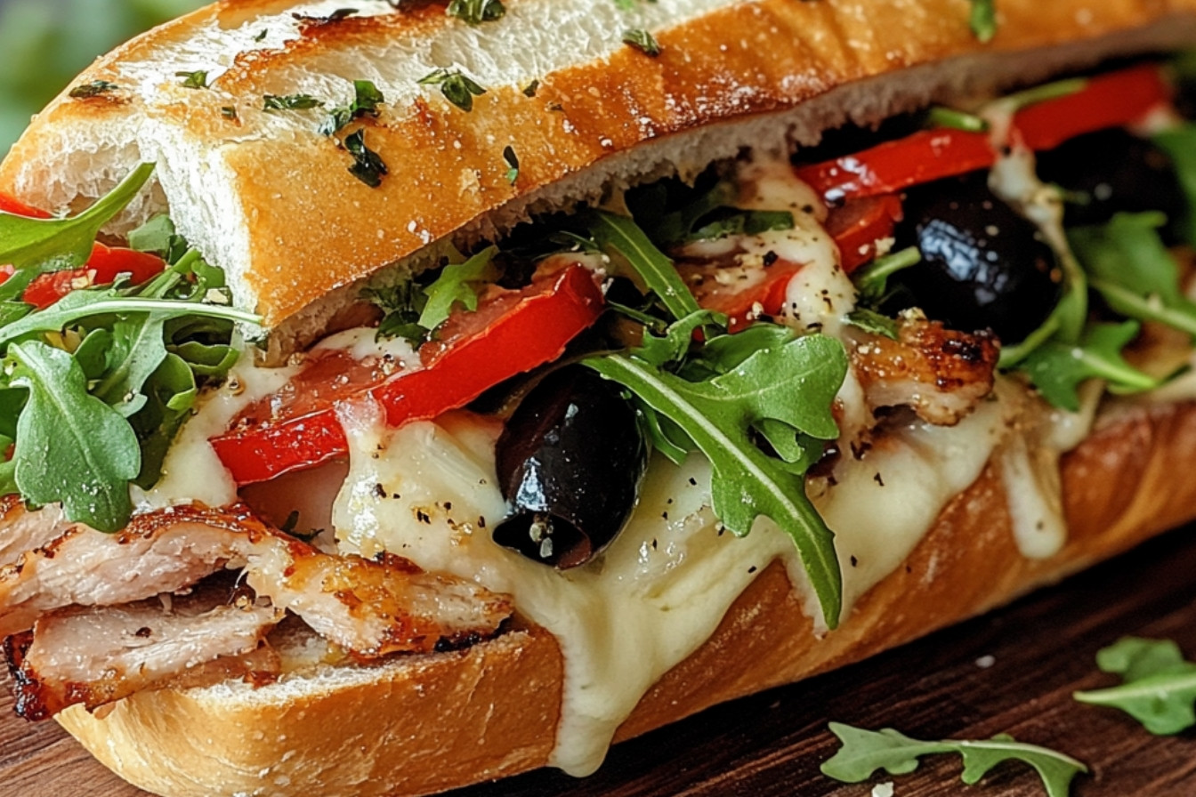 Sandwich italien en miche de pain