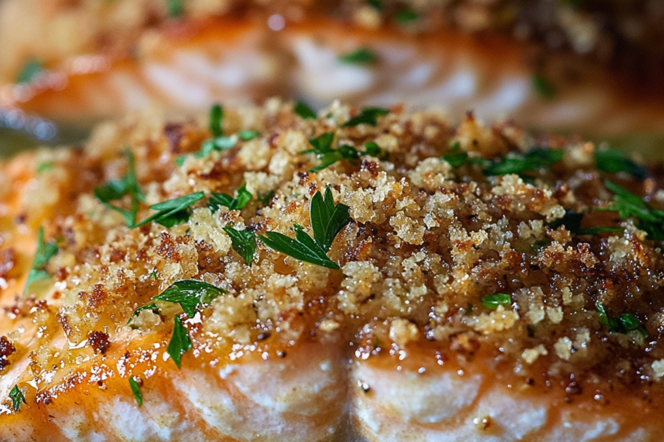 Saumon gratiné sur la plaque