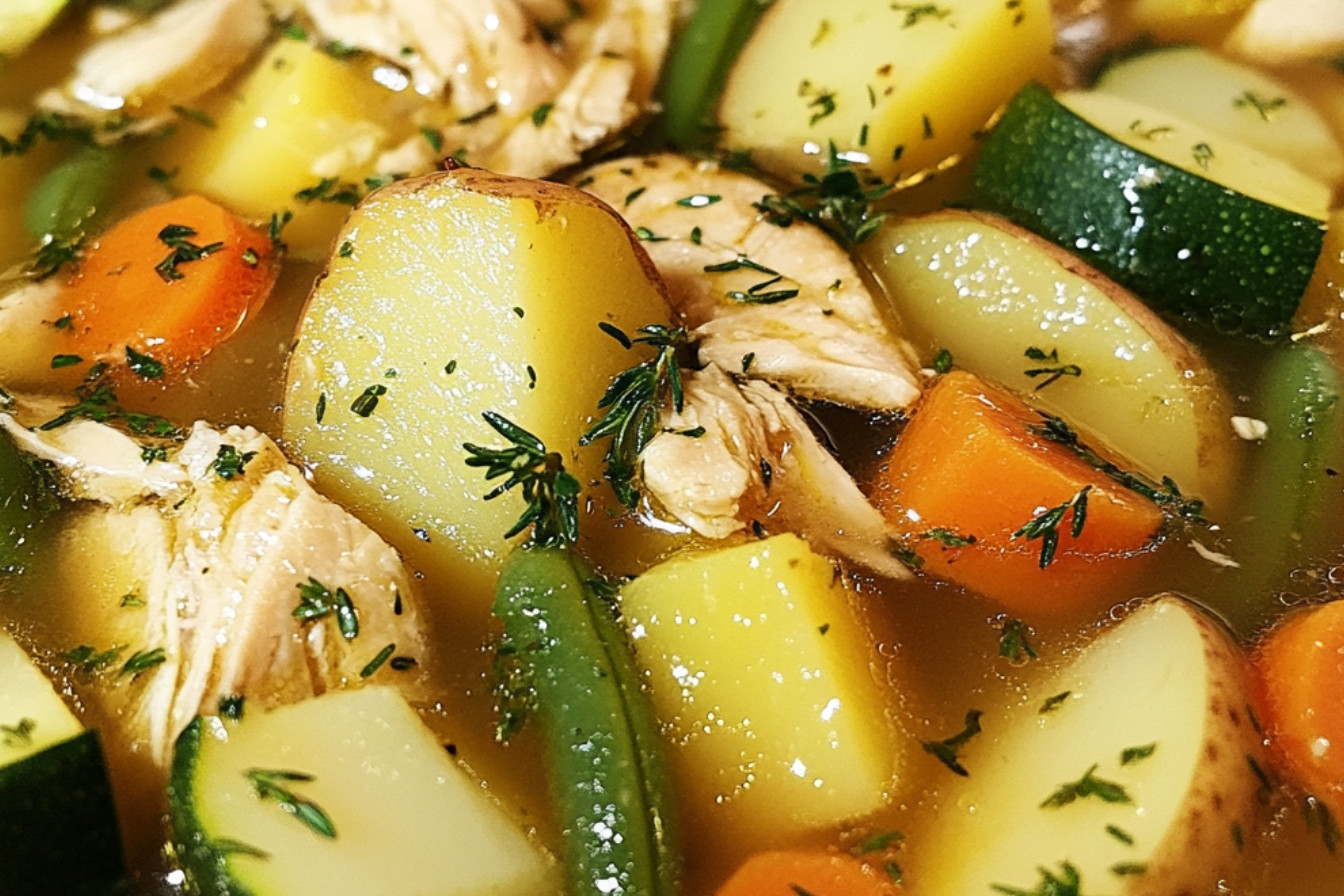 Soupe réconfortante au poulet