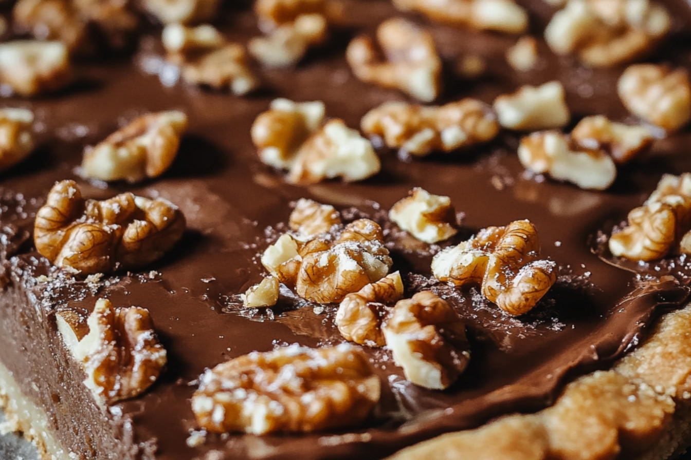 Tarte aux noix et caramel