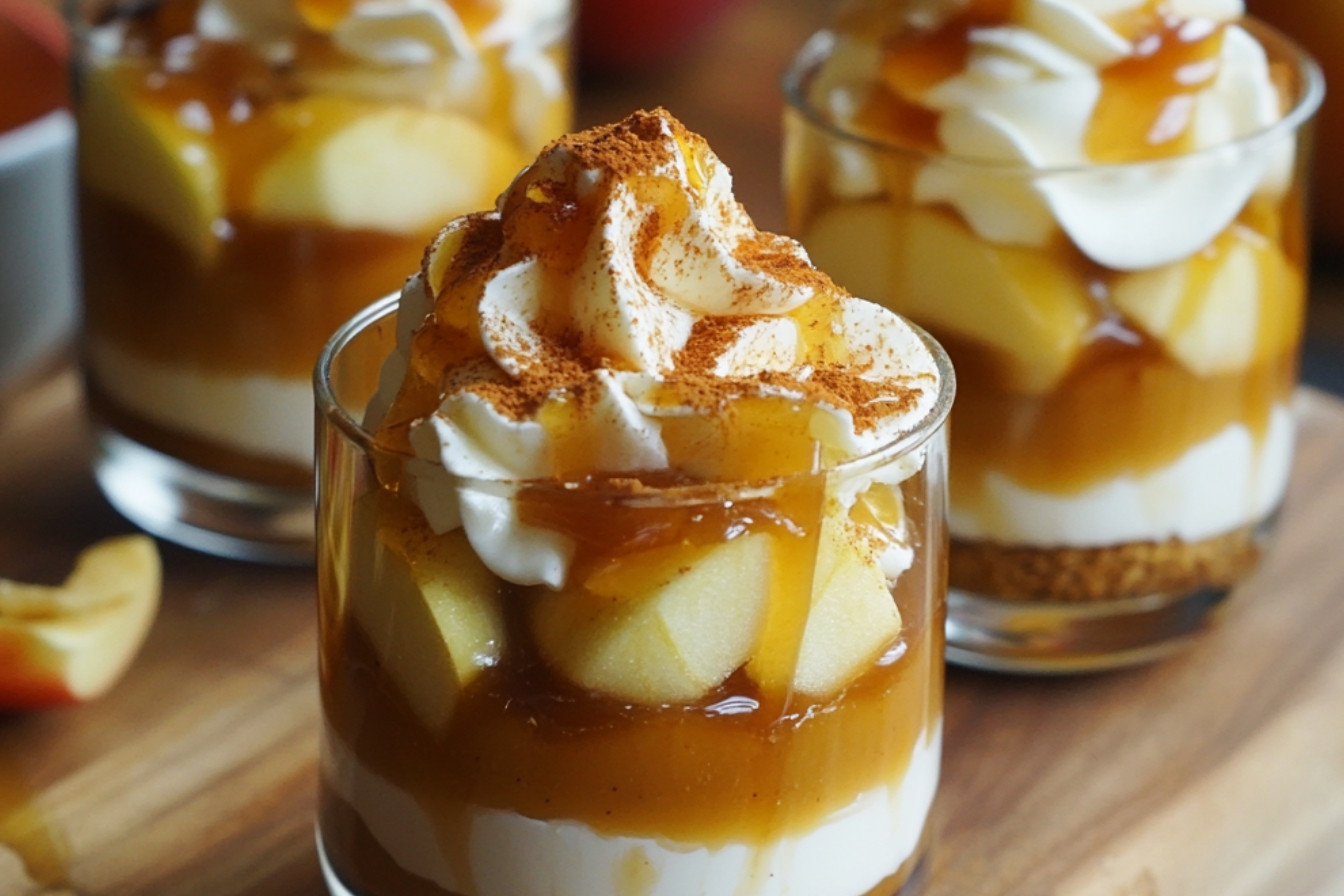 Verrines pommes caramel