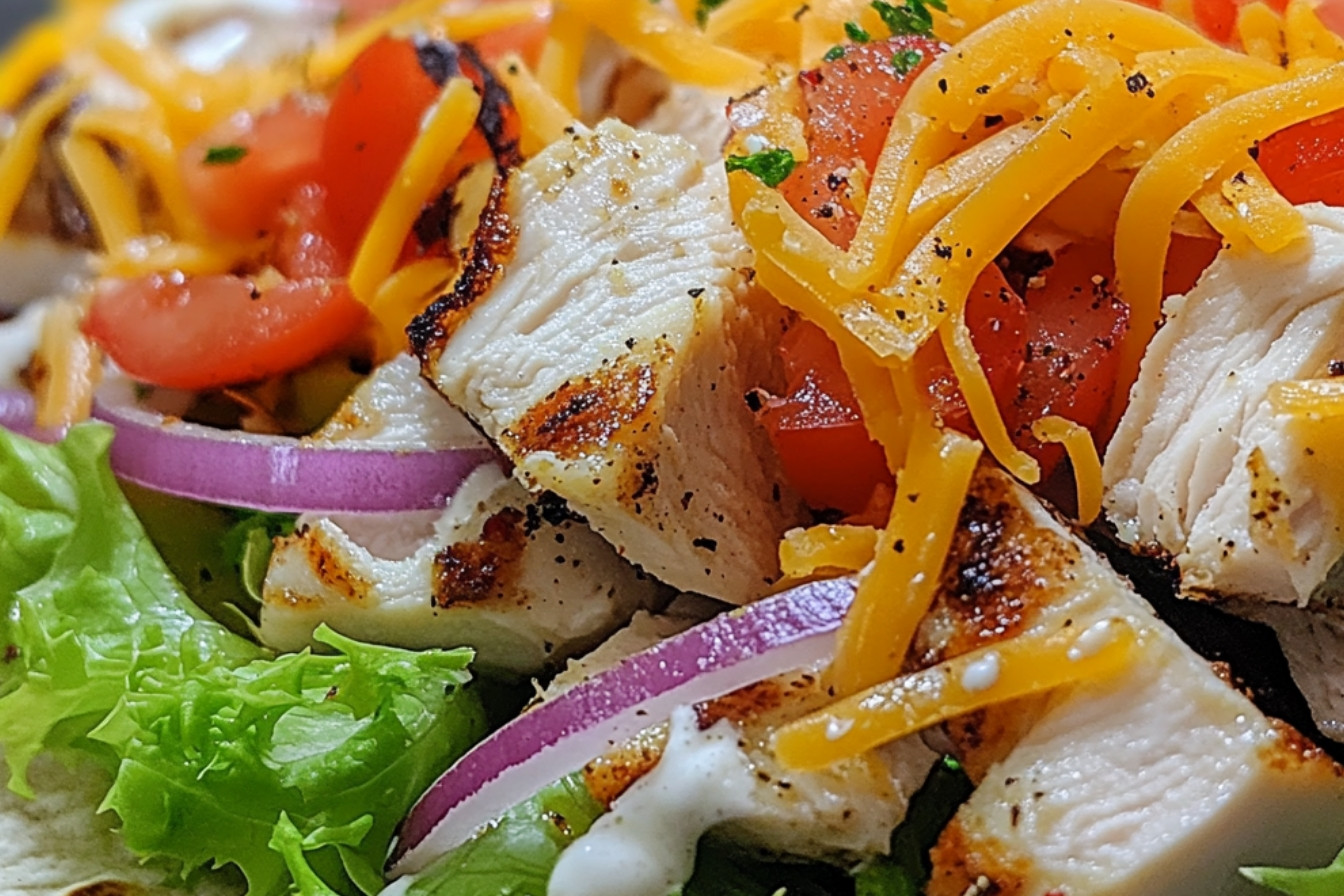 Wrap au poulet à la sauce ranch